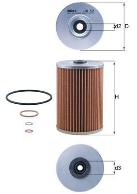 Купить OX32D Mahle Original Фильтр центробежный очистки масла